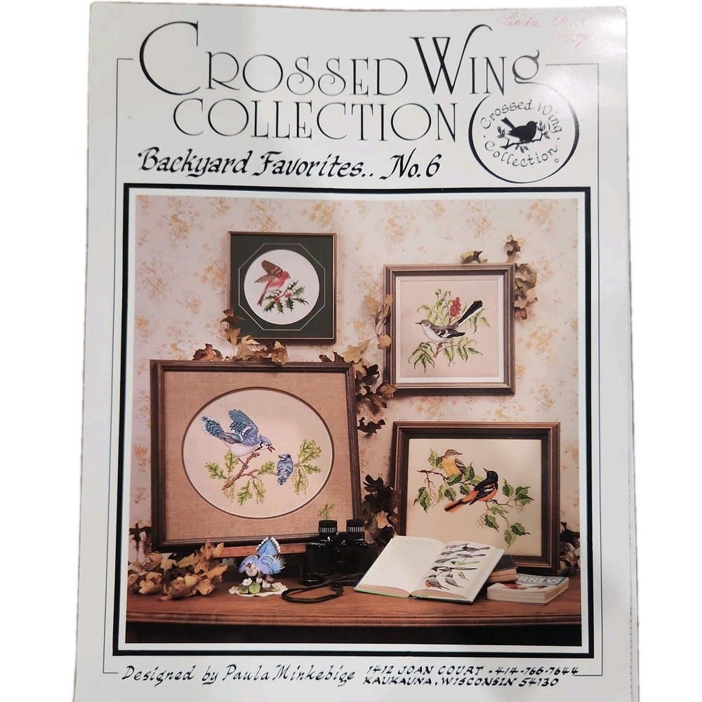 Blue Jay Birds Flowers Cross stitch patterns/ Wing Collec/Backyard Favorites #6